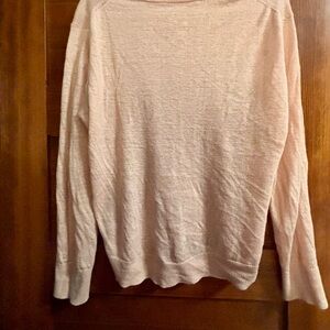 100% hemp pink muji long sleeve knit